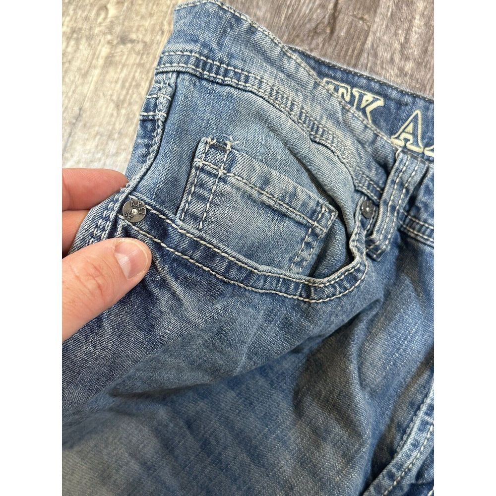 TK Axel Men's Slim Boot Cut Jeans Light Wash Blue Denim Stretch Pockets 38 X 29* - Picture 5 of 16
